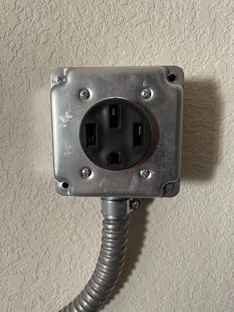 NEMA 14-50 outlet installed for Electrical Panel Upgrade in PiÃÂ±on Hills