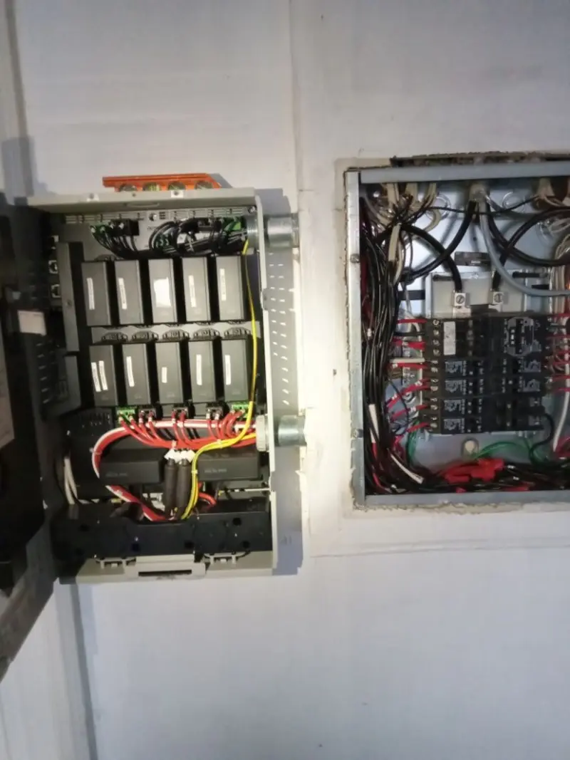 Electrical panel upgrade completed for Security Camera Wiring in PiÃÂ±on Hills